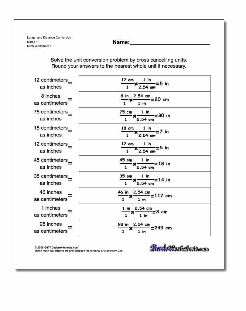 Metric Conversion Worksheets 5th Grade Unique 20 Math Conversion Worksheets 5th Grade Suryadi