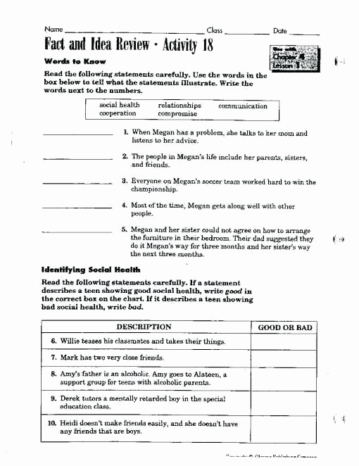 Middle School Health Worksheets Elegant Middle School Health Worksheets Health Worksheets Food