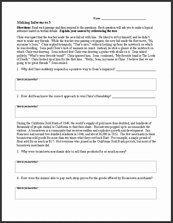 Middle School Inference Worksheets Elegant Free Ela Worksheets and Activities This Middle and High