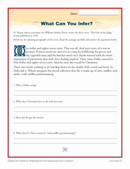 Middle School Inference Worksheets Luxury What Can You Infer