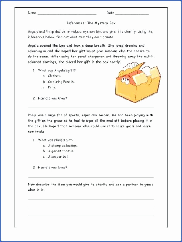 Middle School Inference Worksheets New Middle School Inference Worksheets