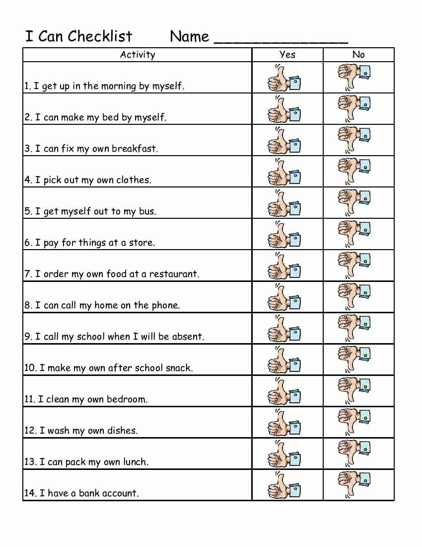 Middle School Life Skills Worksheets Beautiful Professionally 20 Middle School Life Skills Worksheets