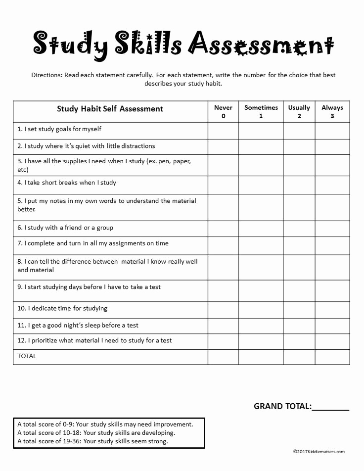 Middle School Life Skills Worksheets Fresh Study Skills Journal for Middle School Students
