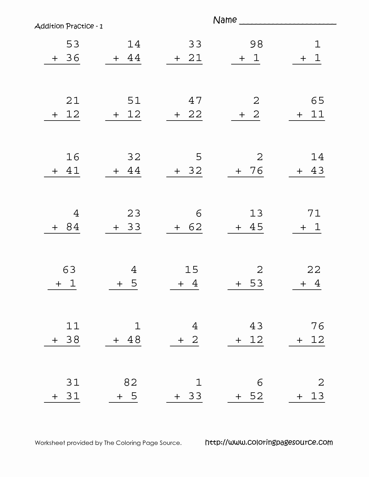 Minute Math Worksheets 1st Grade Unique 1st Grade Free Printable 1st Grade Minute Math Worksheets