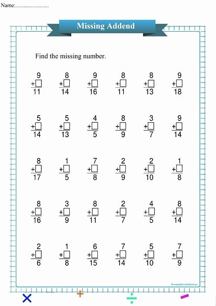 Missing Addend Worksheets Kindergarten Inspirational Missing Addend Worksheets Kindergarten Addition Archives