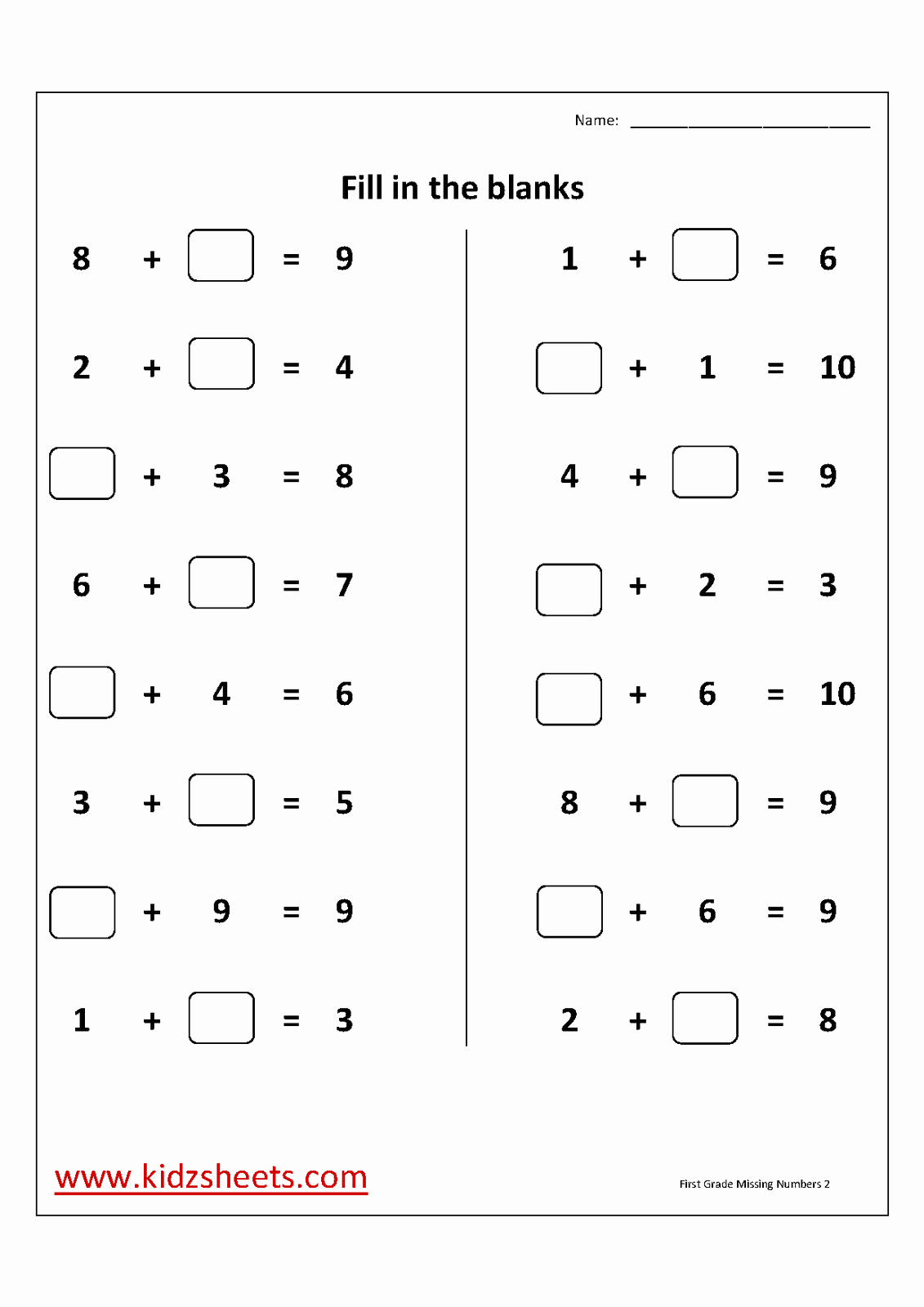 Missing Number Worksheets 1 10 New Missing Number Worksheets 1 10 Pdf 