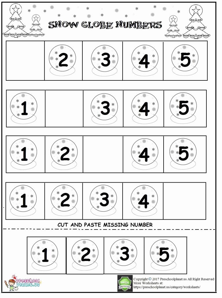 Missing Number Worksheets Kindergarten New Missing Number Worksheets for Preschool – Preschoolplanet