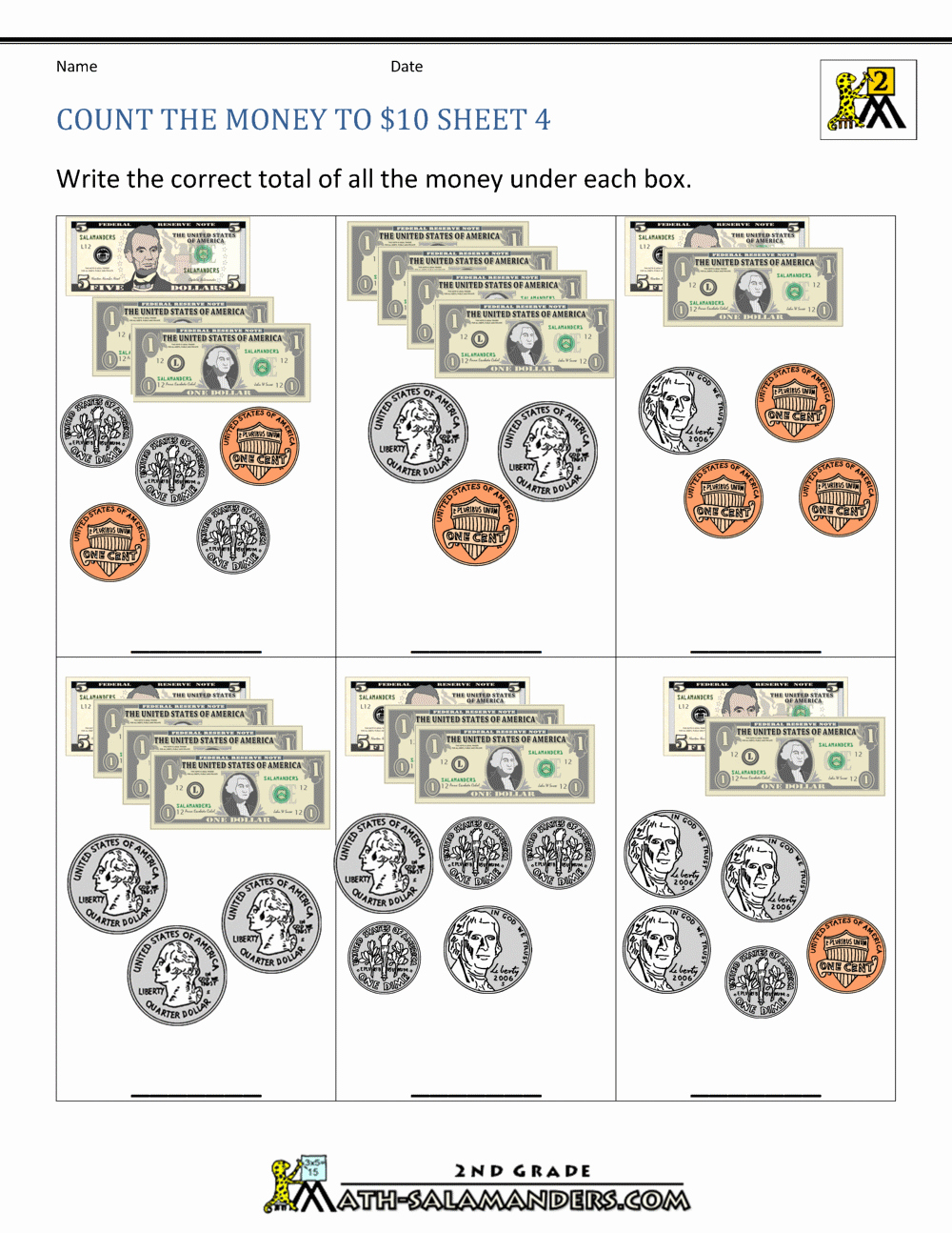 Money Worksheets 3rd Grade Fresh Counting Money Math Worksheets 3rd Grade Money Change
