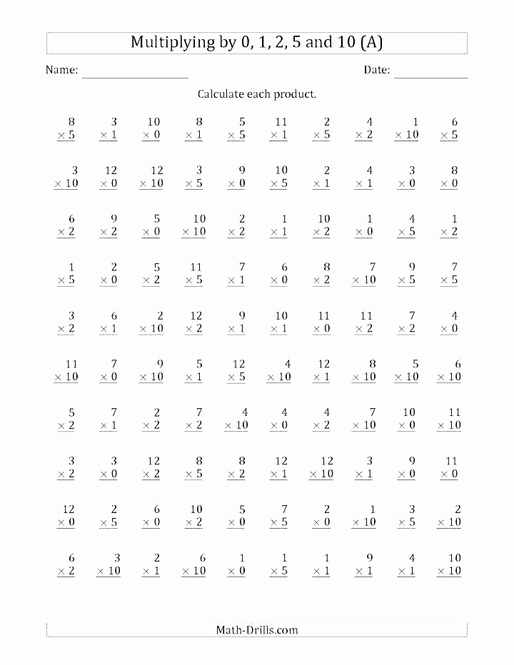 Multiplication Facts Worksheet Generator New 25 Multiplication Facts Worksheet Generator