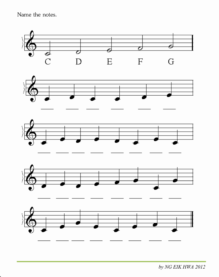Music theory Worksheet for Kids Unique Music World Music theory Worksheet 2
