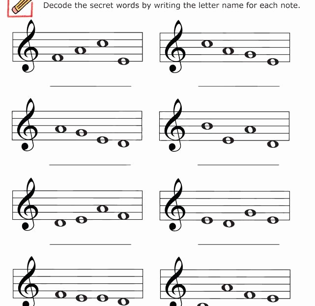 Note Speller Worksheets Luxury Music Notes Worksheets for Kids