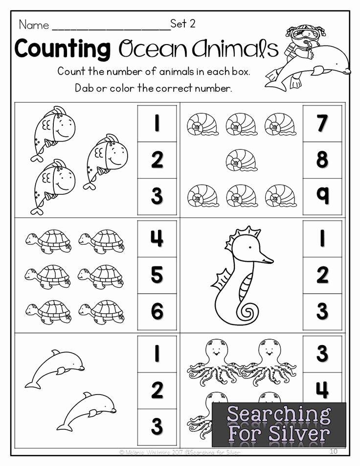 Ocean Worksheets for Preschool Lovely Kindergarten Ocean Worksheets Summer Math &amp; Literacy
