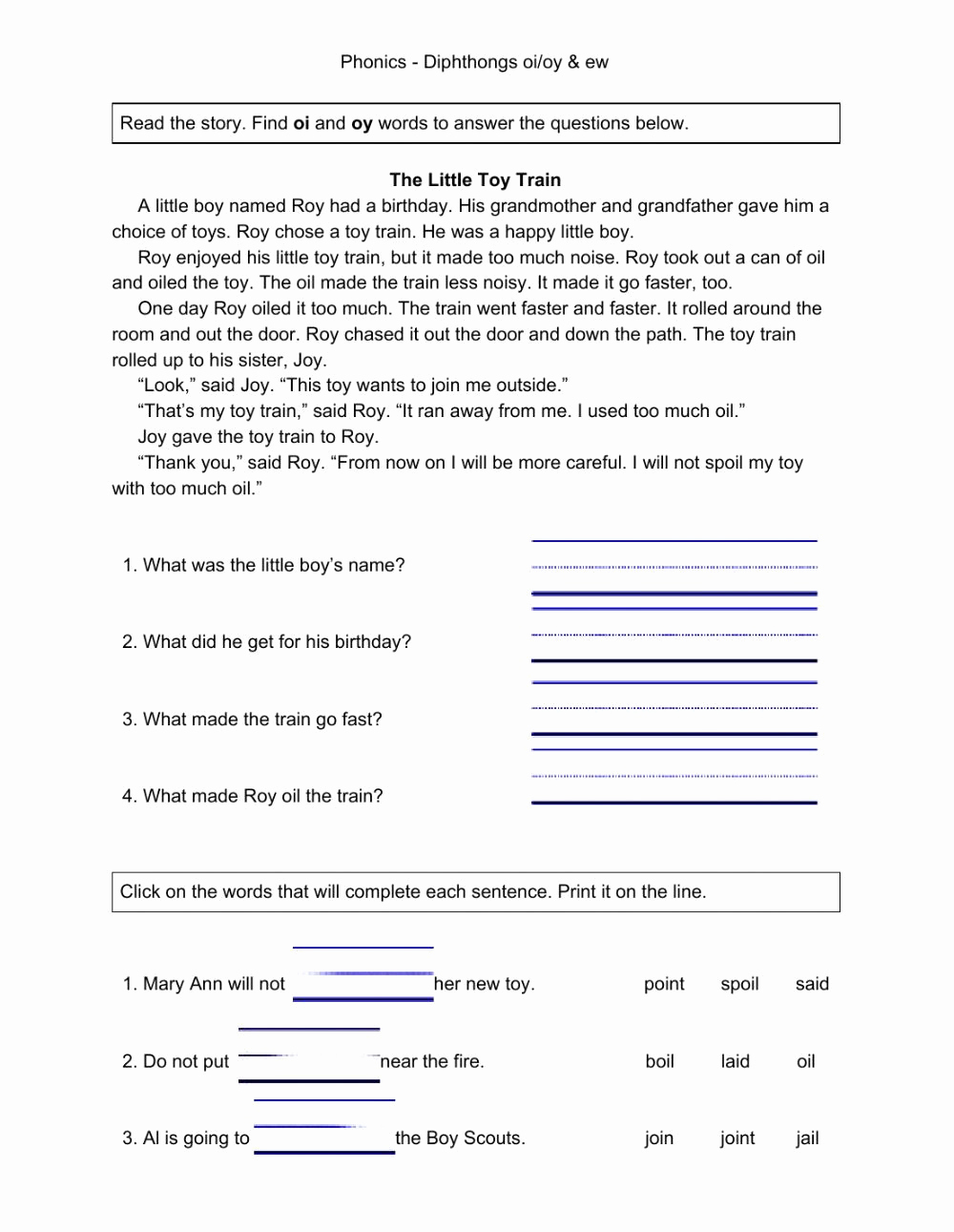 Oi Oy Worksheet Beautiful Oi Oy Worksheet – Template Library