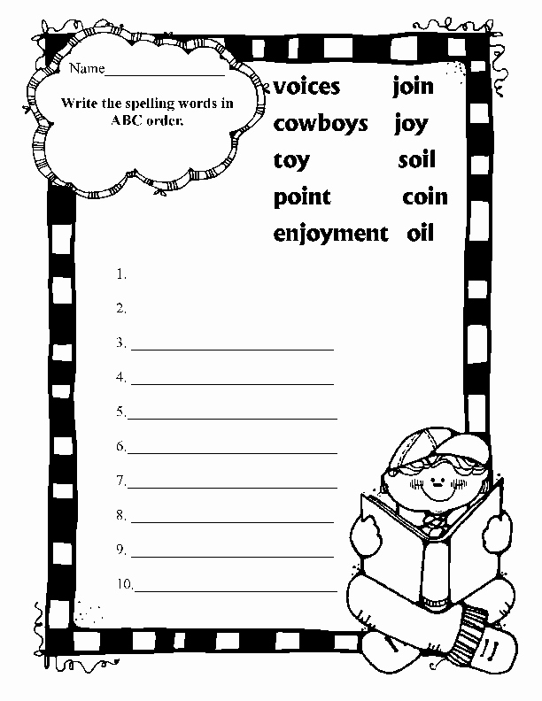 Oi Oy Worksheet Best Of Spelling Oi Oy Binations Worksheet for 2nd 3rd Grade