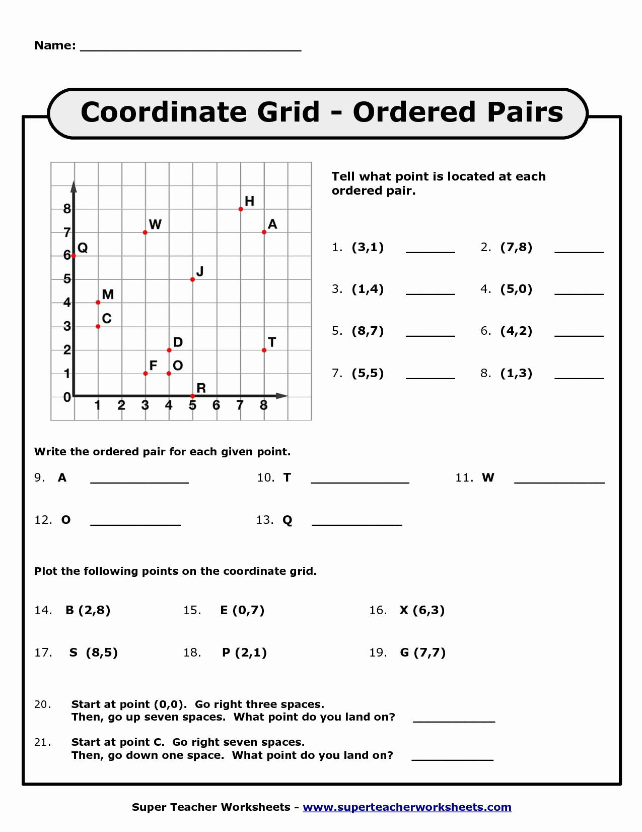 Ordered Pairs Worksheets Fresh 10 Best Of Coordinate Plane Connect Dots Worksheets