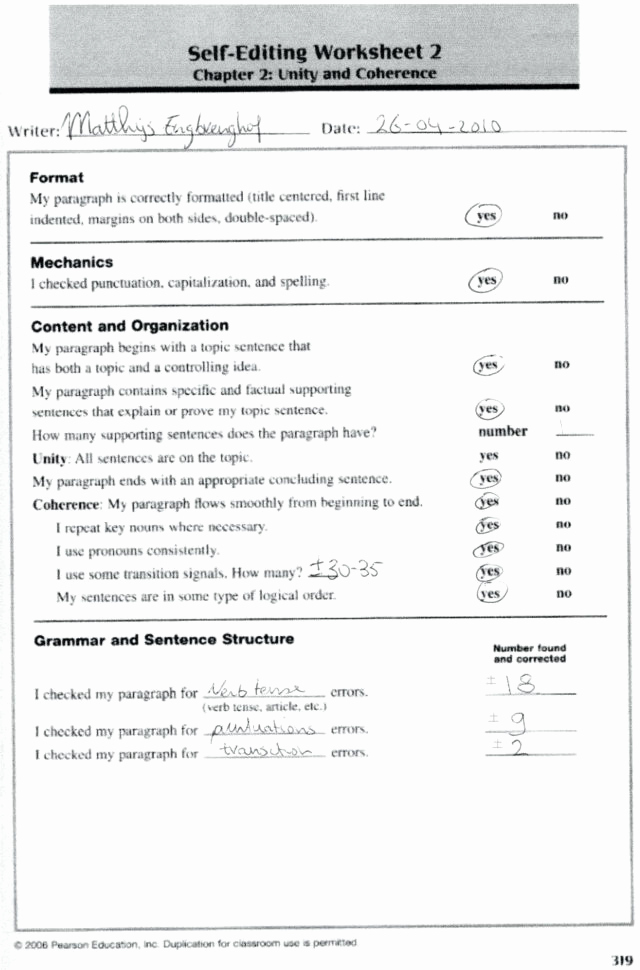Paragraph Editing Worksheet Elegant Paragraph Editing Worksheets 5th Grade – Spineprintco — Db
