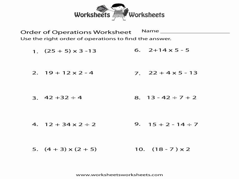 Pemdas Practice Worksheets Unique Pemdas Worksheet