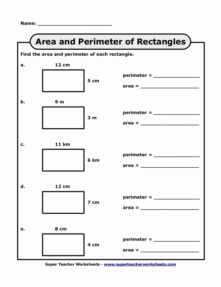 Perimeter Worksheet for 3rd Grade Lovely 20 Perimeter Worksheets for 3rd Grade