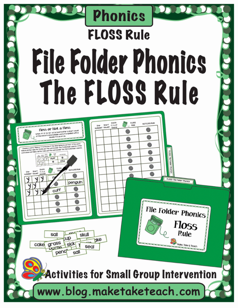 Phonics Floss Rule Worksheet Beautiful the Floss Rule Make Take &amp; Teach