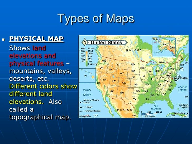 Physical and Political Maps Worksheets Inspirational Types Of Maps Physical Map Shows Land Elevations and