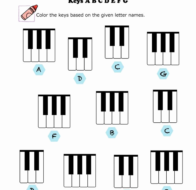 Piano Worksheets for Kids Fresh 17 Best Images About Music Alphabet On Pinterest