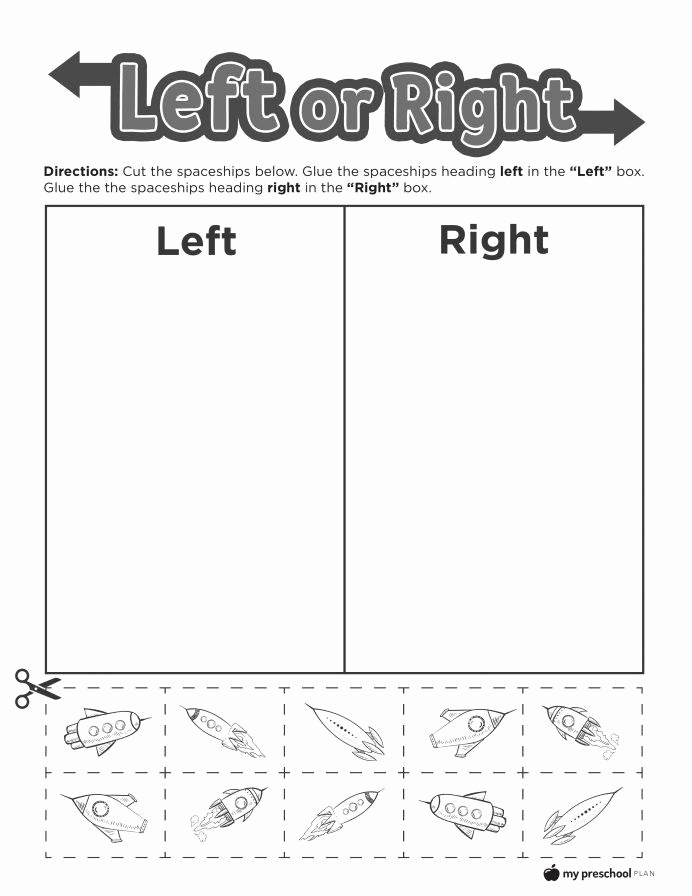 Positional Words Worksheets for Preschool Best Of Positional Words Worksheets Kindergarten Left and Right