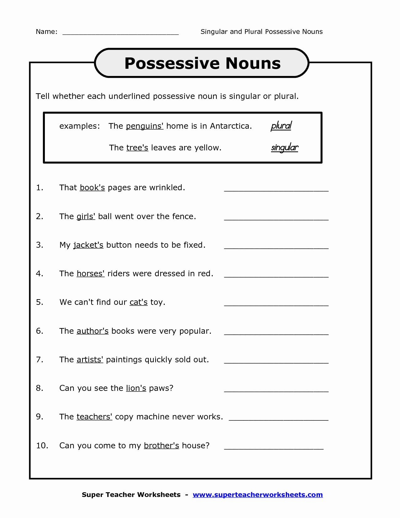 Possessive Pronouns Worksheet 2nd Grade Best Of 19 Best Of Possessive 