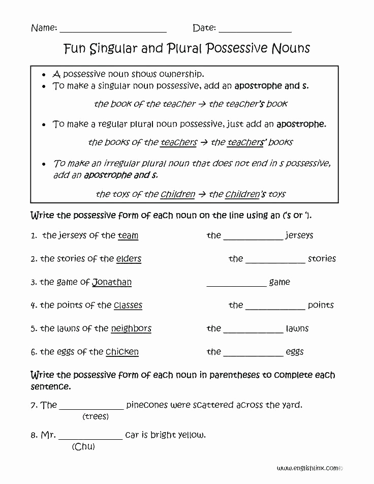 Possessive Pronouns Worksheet 2nd Grade Fresh 25 Possessive Pronouns Worksheet 2nd Grade