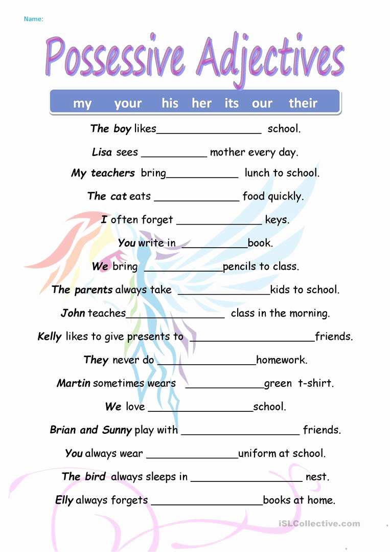 Possessive Pronouns Worksheet 2nd Grade Lovely 20 Possessive Pronouns Worksheet 2nd Grade