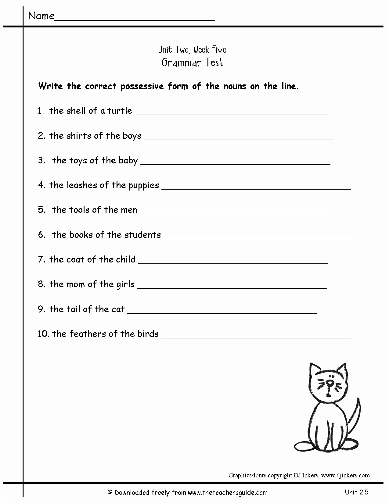 Possessive Pronouns Worksheet 2nd Grade Unique 16 Best Of 2nd Grade Pronoun Worksheet Pronoun