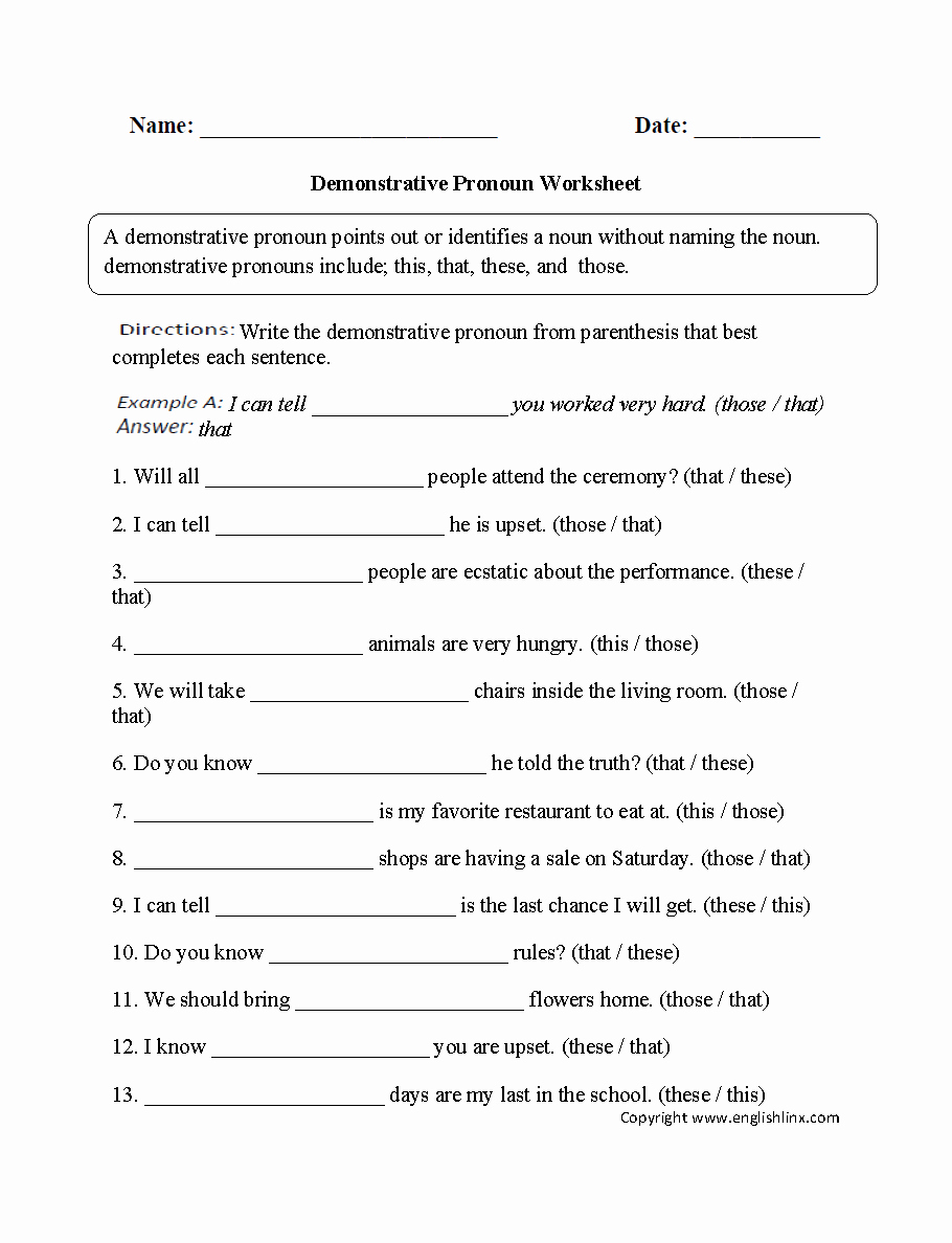 Possessive Pronouns Worksheet 3rd Grade Awesome Subject Object Pronoun Worksheets 3rd Grade Possessive