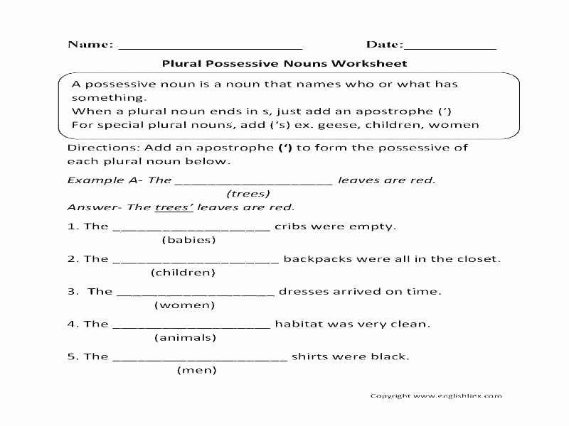 Possessive Pronouns Worksheet 5th Grade Fresh 25 Possessive Pronoun Worksheets 5th Grade