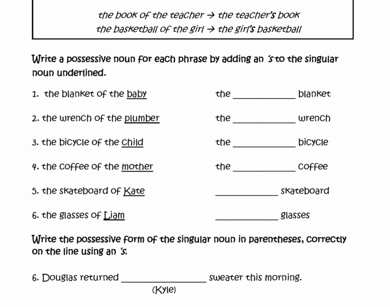 Possessive Pronouns Worksheet 5th Grade Lovely 5th Grade Possessive Pronouns Worksheet Pdf Worksheetpedia