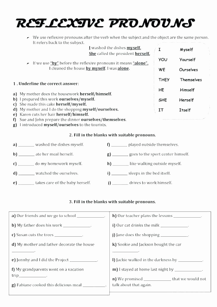 Possessive Pronouns Worksheet 5th Grade Lovely Possessive Pronouns Worksheet 5th Grade Free Personal