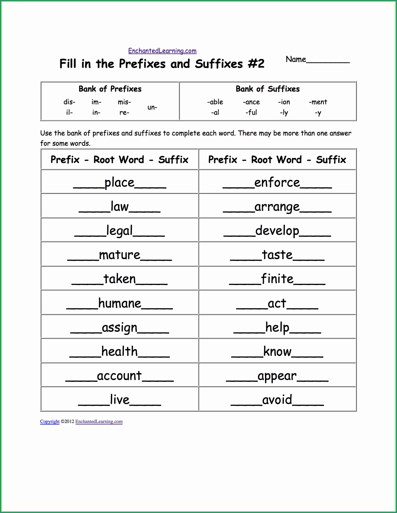 Prefix Suffix Worksheets 3rd Grade Beautiful 3rd Grade Worksheets Prefixes and Suffixes Worksheet
