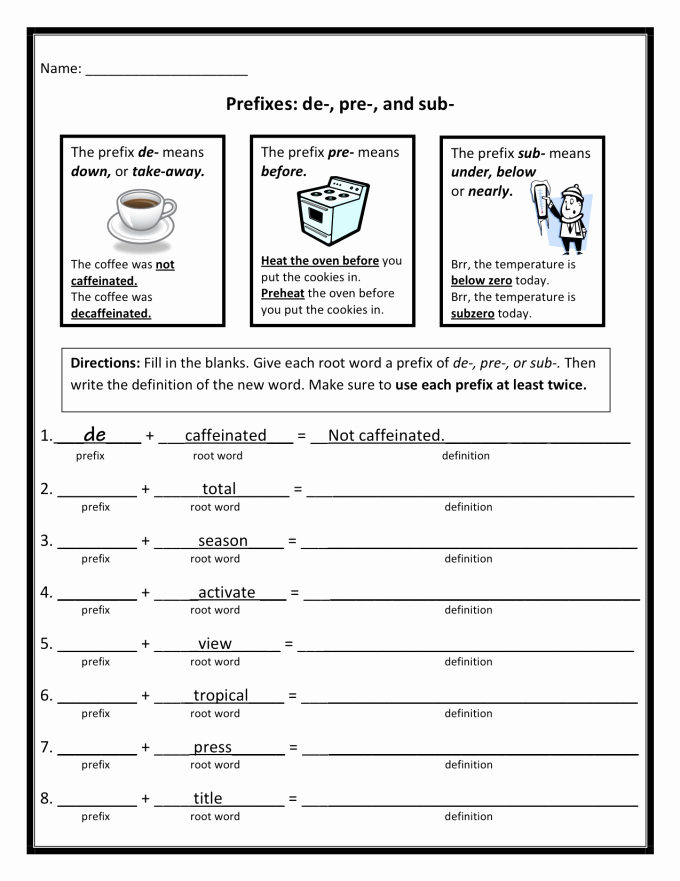 Prefix Suffix Worksheets 3rd Grade Unique Email You Three 3rd Grade Level Prefix Worksheets