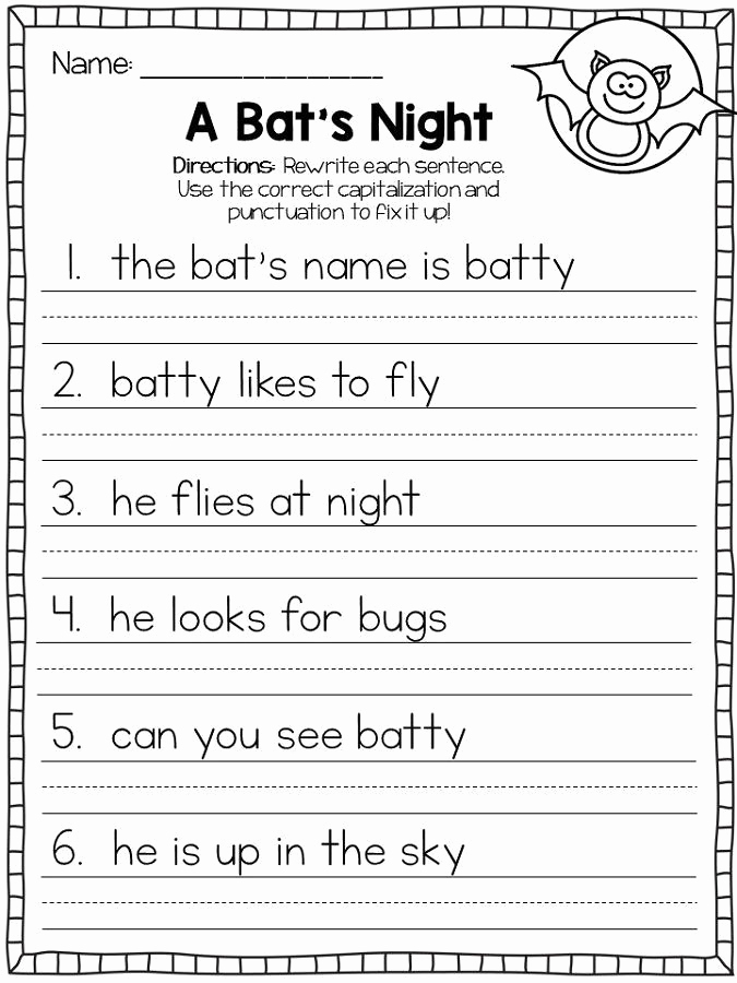 Printable Capitalization Worksheets Lovely Capital Letters Worksheets First Grade See the Category to
