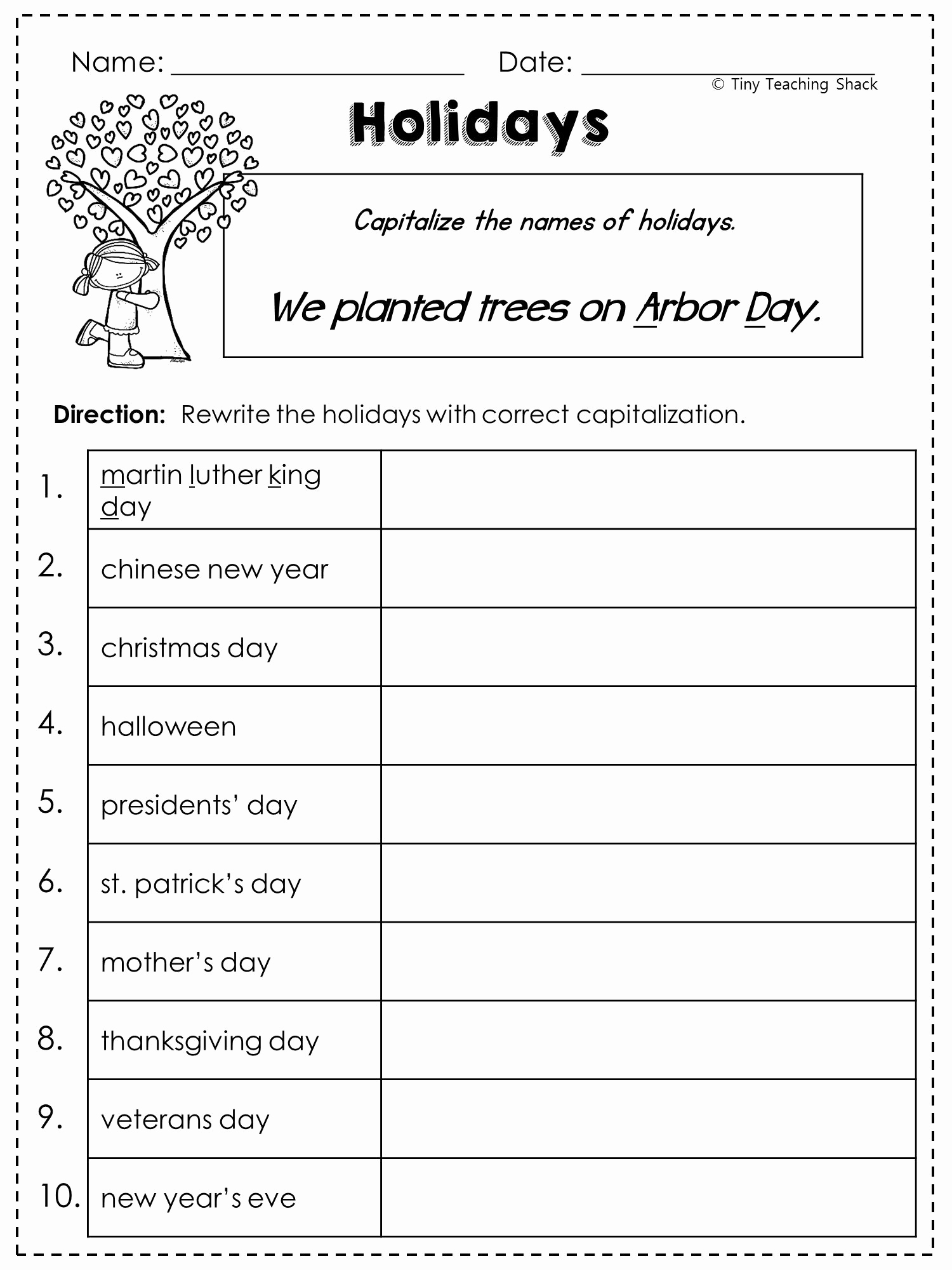 Printable Capitalization Worksheets Lovely Teach Child How to Read Free Printable Capitalization