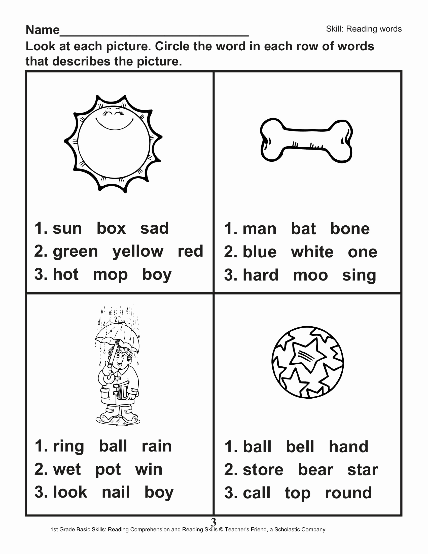 Printable First Grade Reading Worksheets Awesome 40 Scholastic 1st Grade Reading Prehension Skills