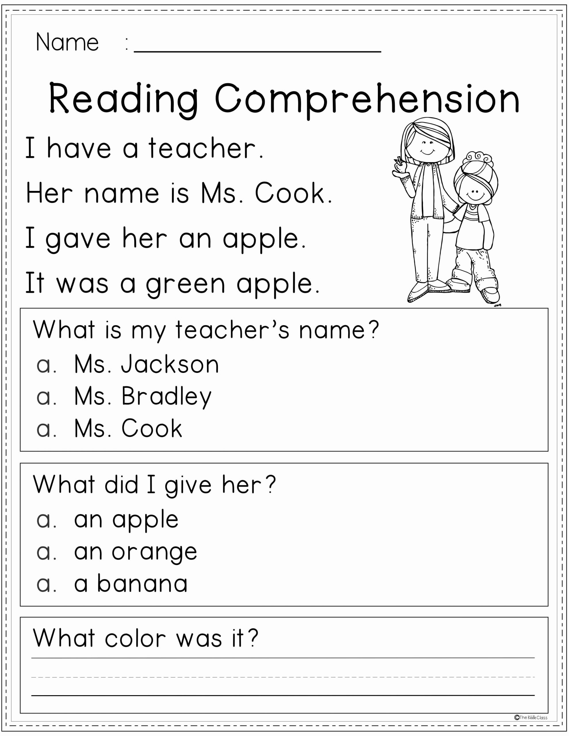 Printable First Grade Reading Worksheets Unique 1st Grade Worksheet Reading for Educations 1st Grade
