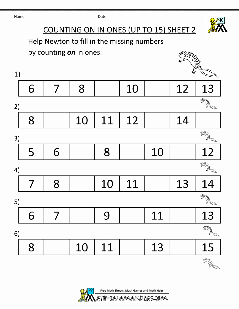 Printable Sequence Worksheets Inspirational Kindergarten Counting Worksheet Sequencing to 15