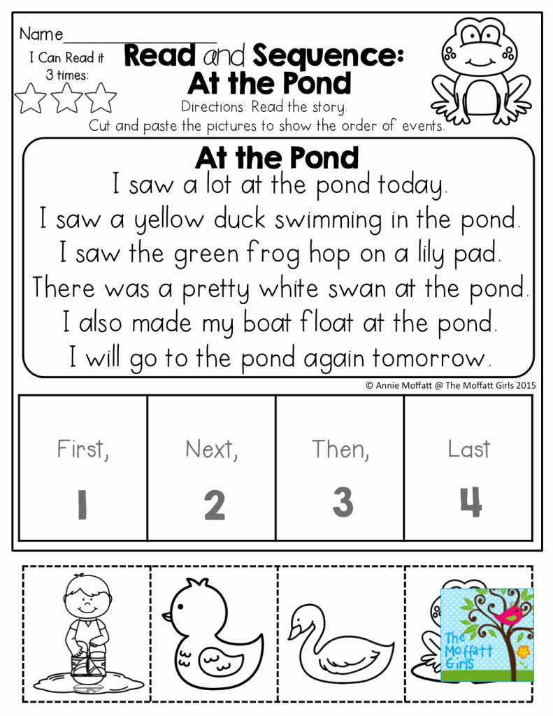 Printable Sequence Worksheets Inspirational Printable Sequencing Cards for First Grade