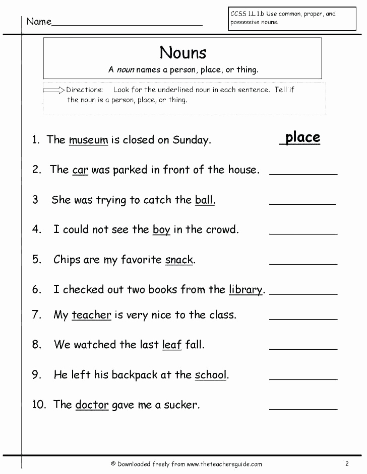 Pronoun Worksheets 2nd Grade Inspirational 25 Pronoun Worksheet for 2nd Grade