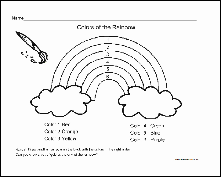 Rainbow Worksheets Preschool Awesome 13 Best Of Color Rainbow Kindergarten Worksheet