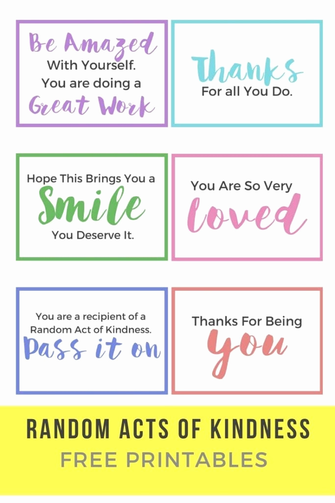 Random Acts Of Kindness Worksheets Awesome Random Acts Of Kindness Day 6 Acts In 6 Hours or Less