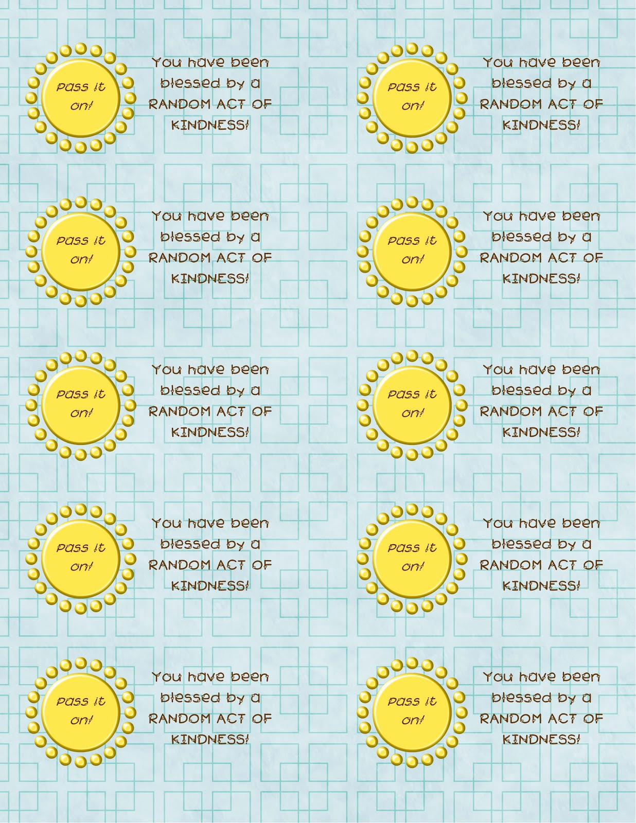 Random Acts Of Kindness Worksheets Lovely Justina S Random Acts Of Kindness Printable Cards