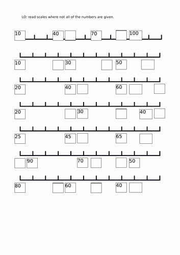 Reading Scales Worksheets Best Of Reading Scales where Not All Numbers are Given by