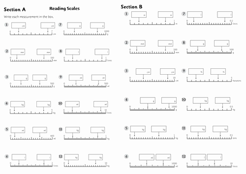 Reading Scales Worksheets Luxury Y5 6 Reading Scales by Rjsenior Teaching Resources Tes