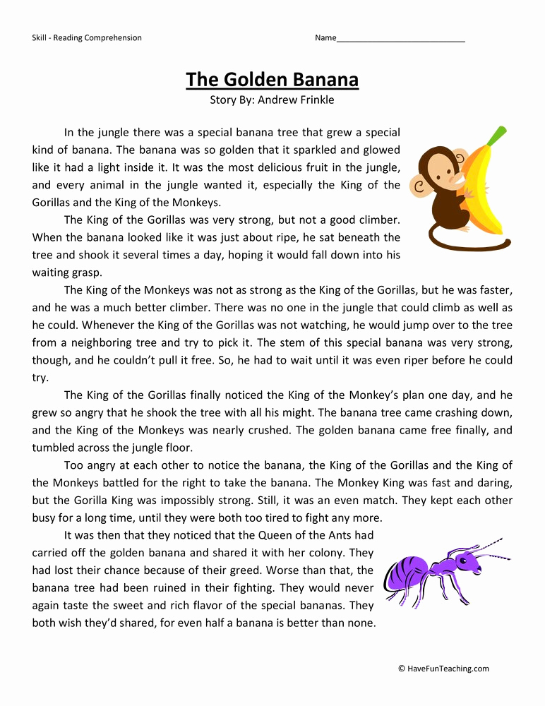 Reading Worksheets 5th Grade Elegant Fifth Grade Reading Prehension Worksheets Page 5 Of 8