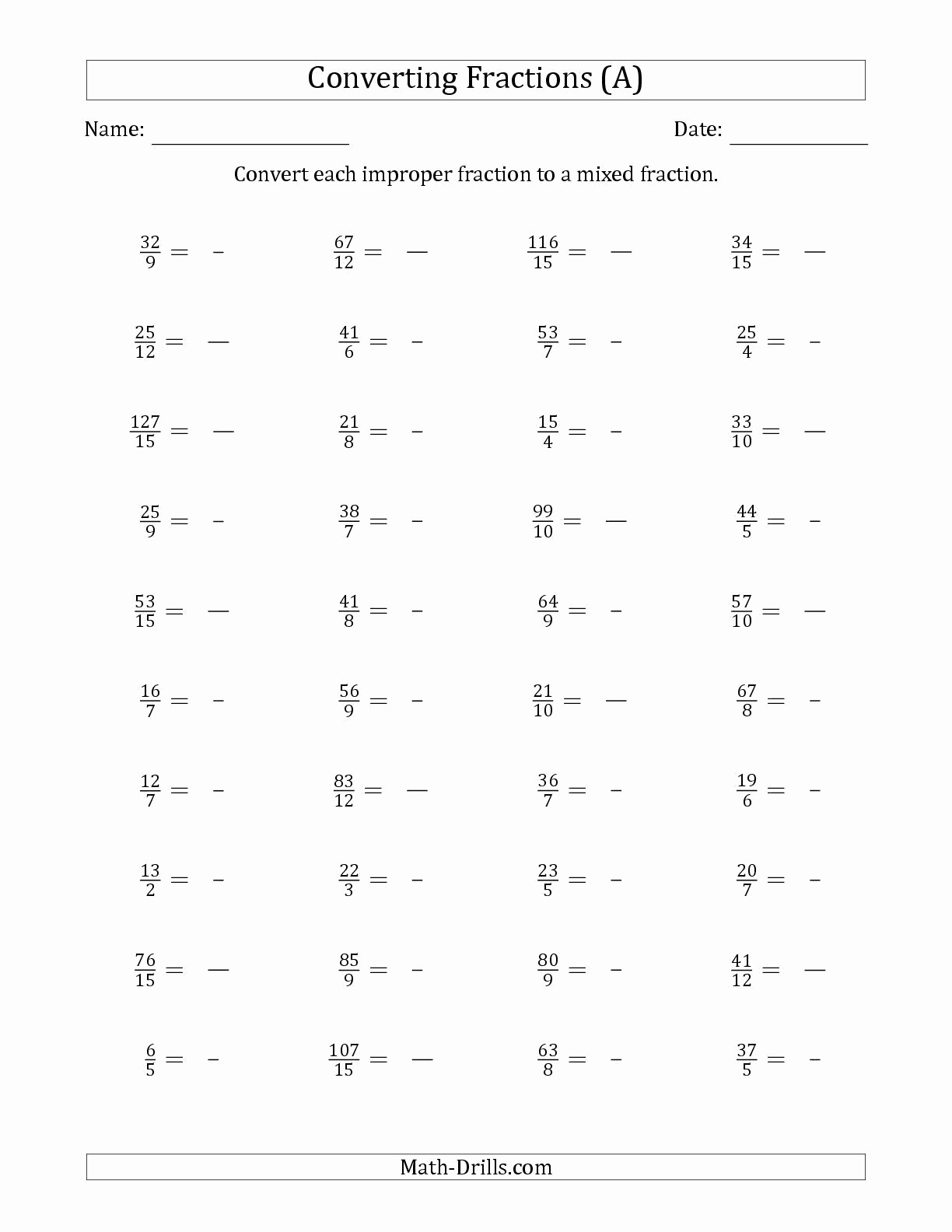 Regrouping Fractions Worksheet Best Of 30 Regrouping Fractions Worksheet